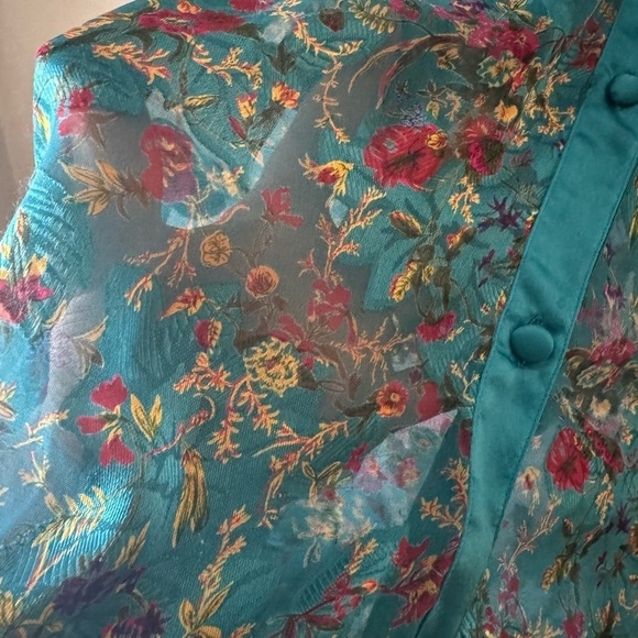 Vintage Gold Label Victoria’s Secret Front Button Floral Sleep Shirt Nightie - Picture 7 of 12